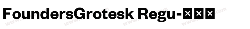 FoundersGrotesk Regu字体转换